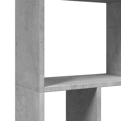 vidaXL Bücherregal Betongrau 60x20x120,5 cm Holzwerkstoff