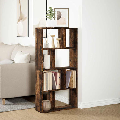 vidaXL Bücherregal Räuchereiche 60x20x120,5 cm Holzwerkstoff