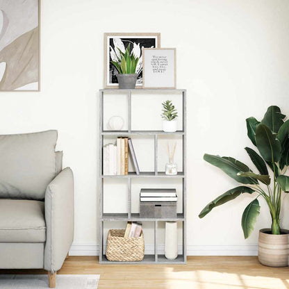 vidaXL Bücherregal Grau Sonoma 60x20x120,5 cm Holzwerkstoff