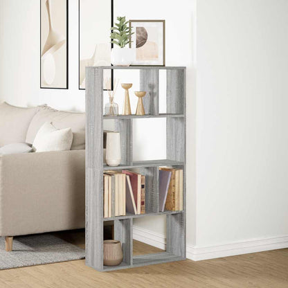 vidaXL Bücherregal Grau Sonoma 60x20x120,5 cm Holzwerkstoff