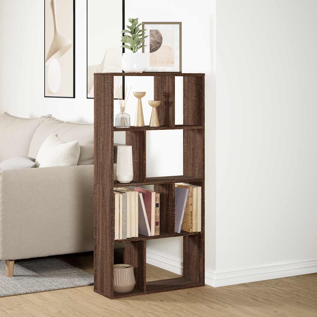 vidaXL Bücherregal Braun Eichen-Optik 60x20x120,5 cm Holzwerkstoff