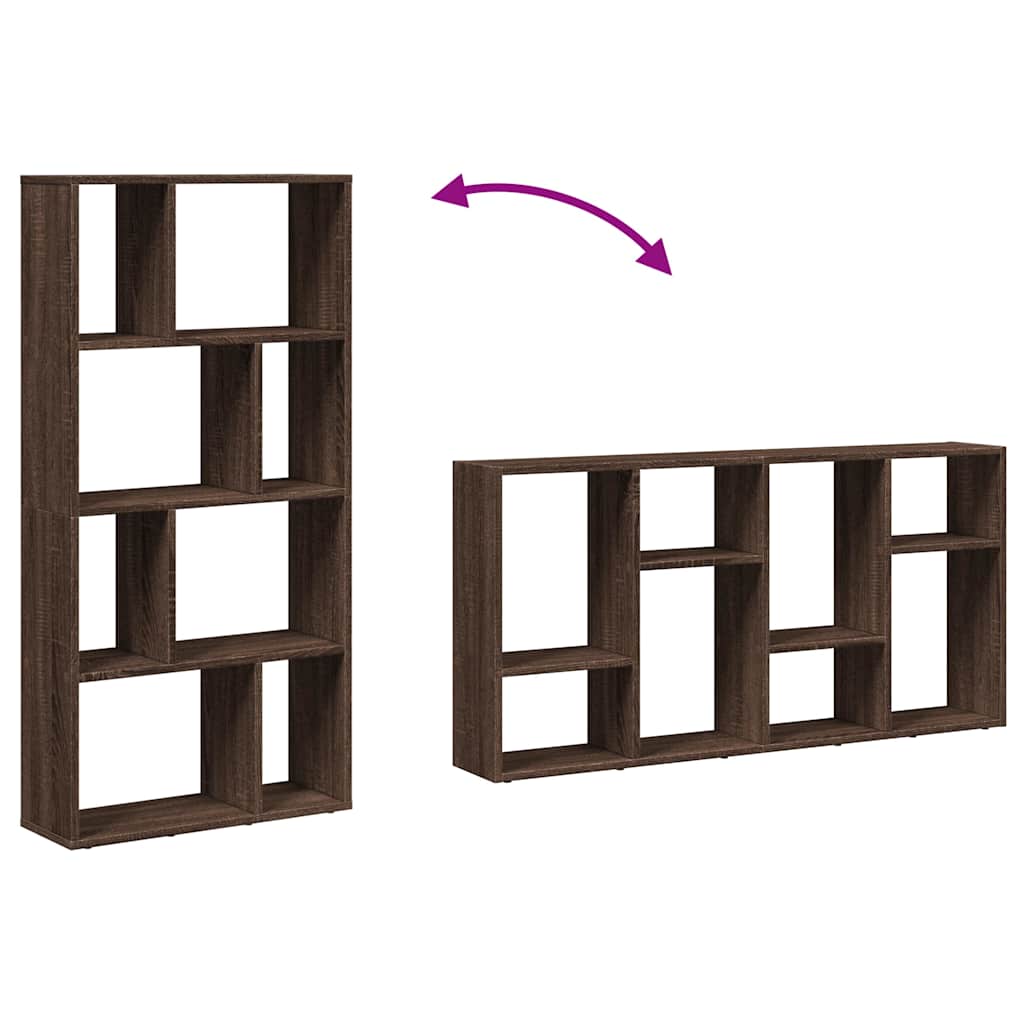 Bücherregal Braun Eichen-Optik 60x20x120,5 cm Holzwerkstoff