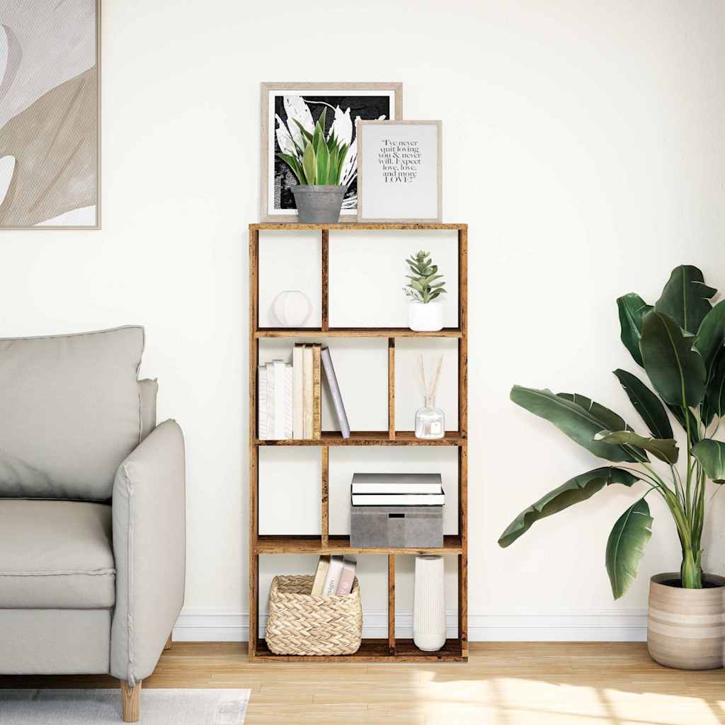 vidaXL Étagère à livres aspect bois de récupération 60x20x120,5 cm Bois d'ingénierie