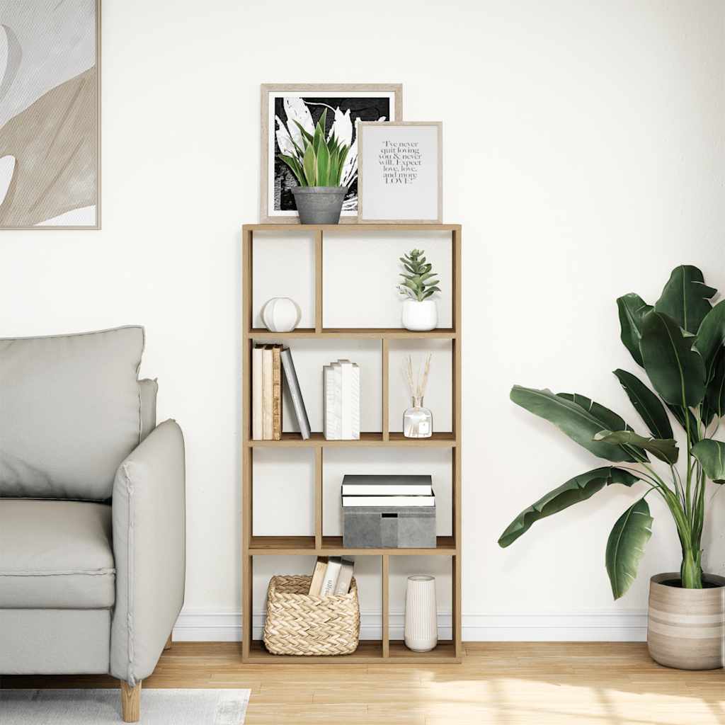 vidaXL Bücherregal Artisan-Eiche 60x20x120,5 cm Holzwerkstoff