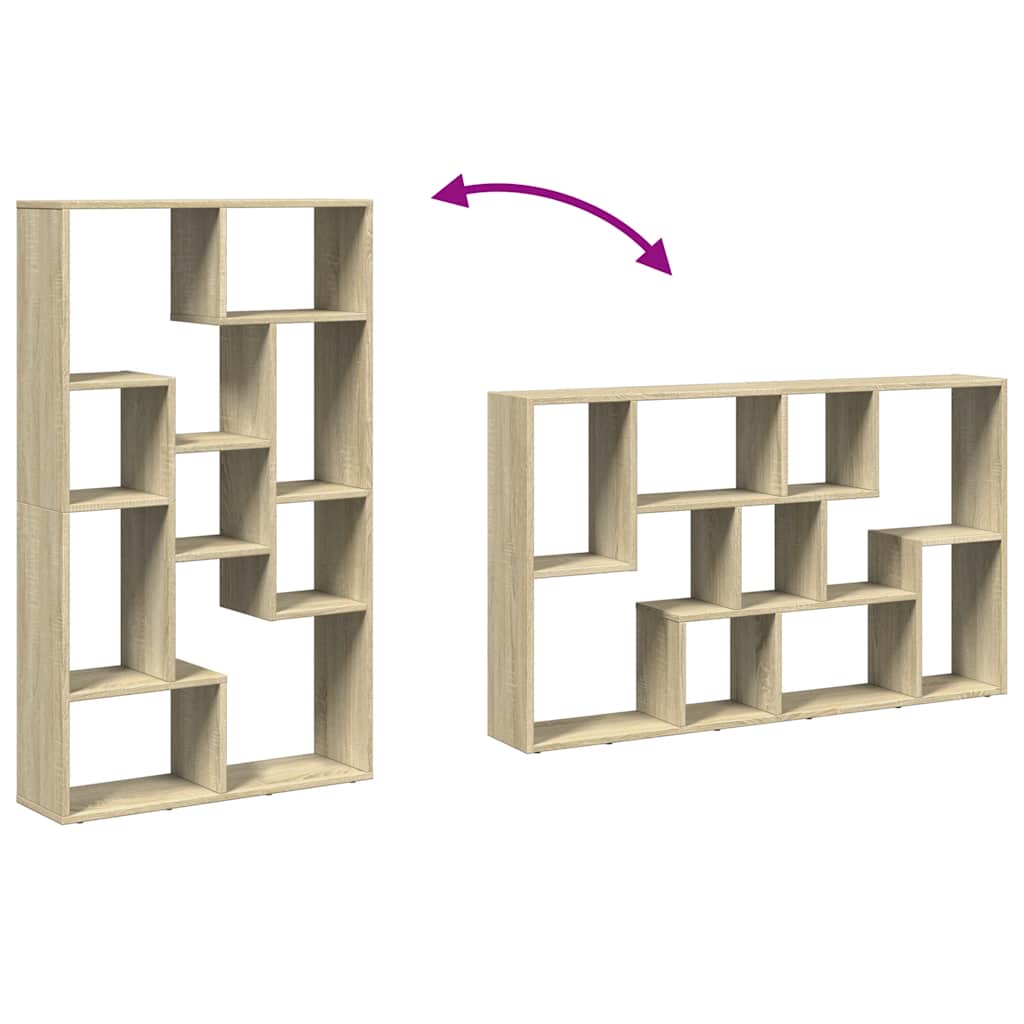 Bücherregal Sonoma-Eiche 72x20x120,5 cm Holzwerkstoff