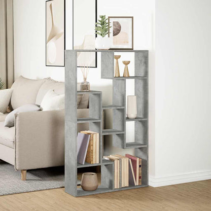 vidaXL Bibliothèque gris béton 72x20x120,5 cm bois d'ingénierie