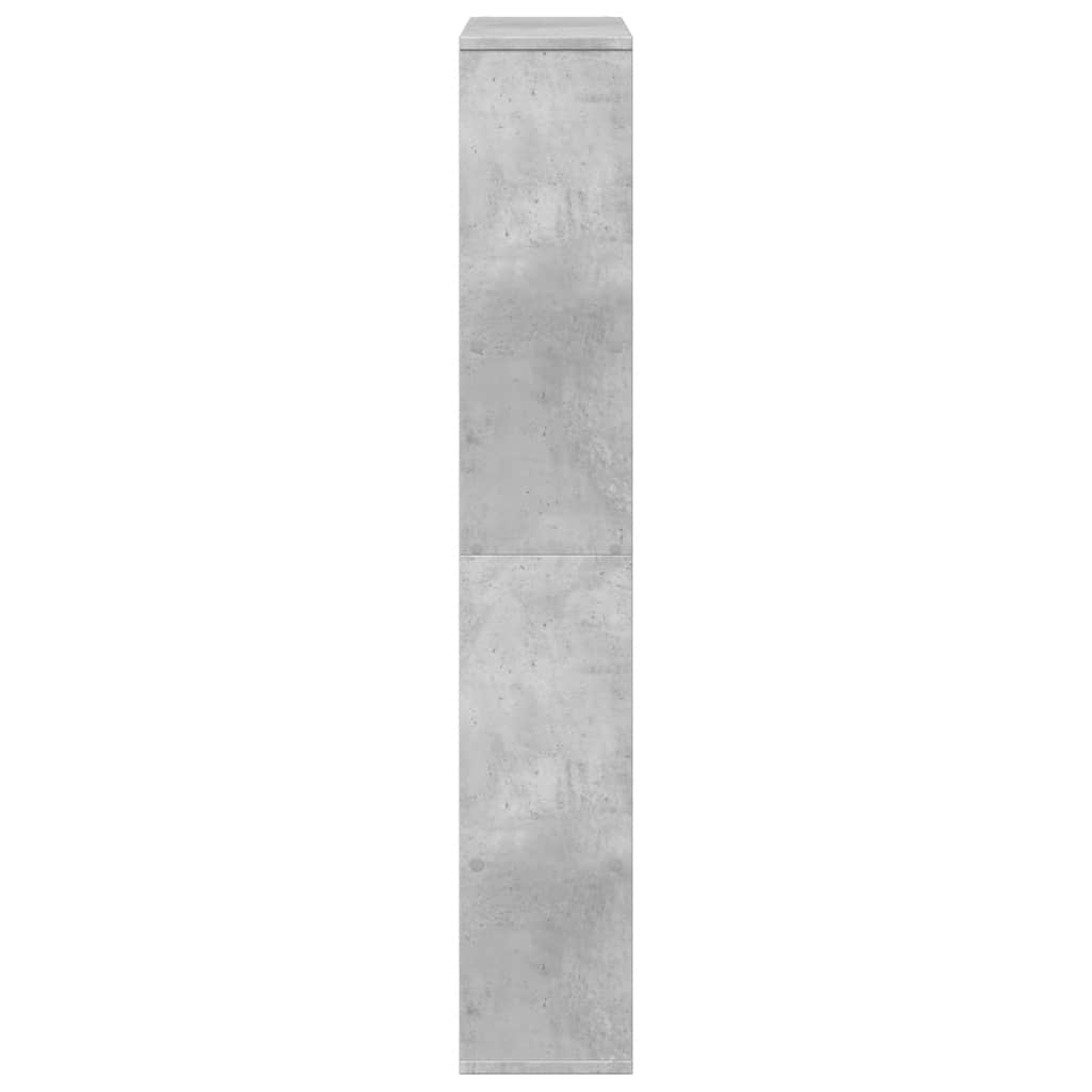 vidaXL Bibliothèque gris béton 72x20x120,5 cm bois d'ingénierie