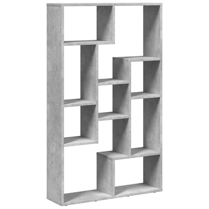 vidaXL Bibliothèque gris béton 72x20x120,5 cm bois d'ingénierie