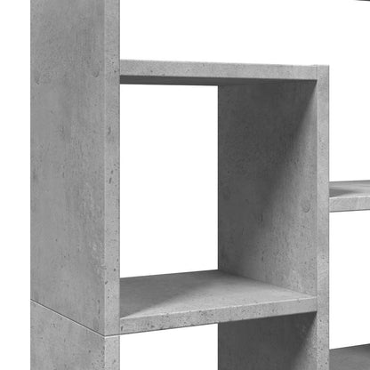vidaXL Bibliothèque gris béton 72x20x120,5 cm bois d'ingénierie