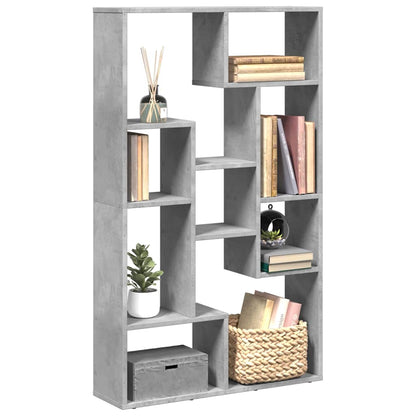 vidaXL Bibliothèque gris béton 72x20x120,5 cm bois d'ingénierie