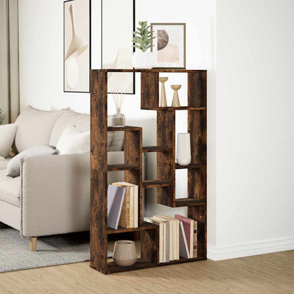 vidaXL Étagère chêne fumé 72x20x120,5 cm bois d'ingénierie