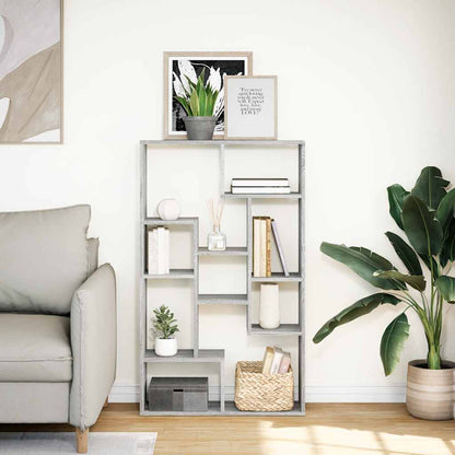 vidaXL Bücherregal Grau Sonoma 72x20x120,5 cm Holzwerkstoff