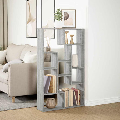 vidaXL Bücherregal Grau Sonoma 72x20x120,5 cm Holzwerkstoff