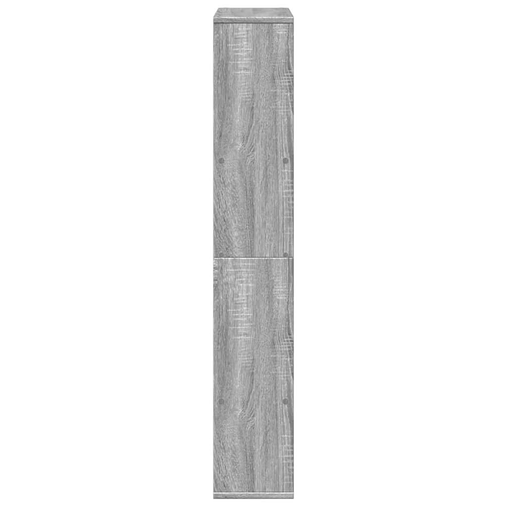vidaXL Bücherregal Grau Sonoma 72x20x120,5 cm Holzwerkstoff