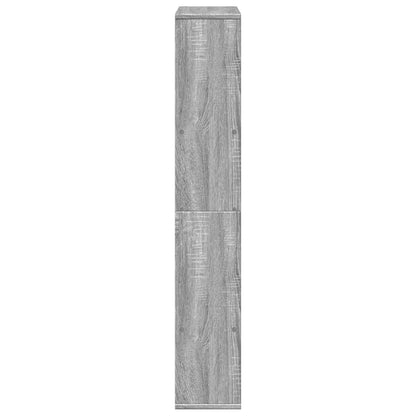 vidaXL Bücherregal Grau Sonoma 72x20x120,5 cm Holzwerkstoff