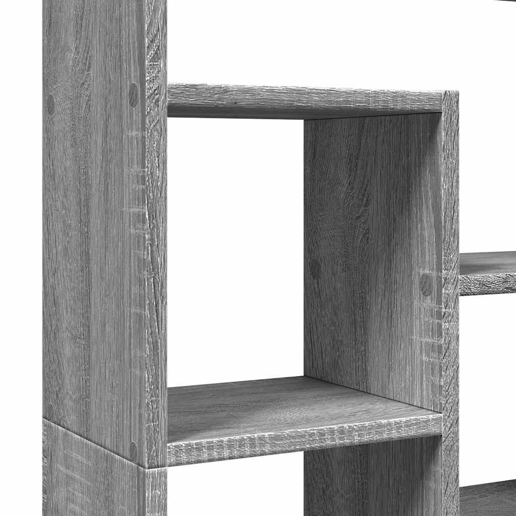 vidaXL Bücherregal Grau Sonoma 72x20x120,5 cm Holzwerkstoff