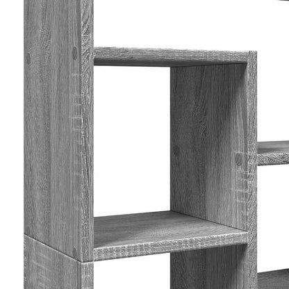 vidaXL Bücherregal Grau Sonoma 72x20x120,5 cm Holzwerkstoff