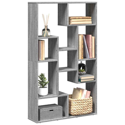 vidaXL Bücherregal Grau Sonoma 72x20x120,5 cm Holzwerkstoff