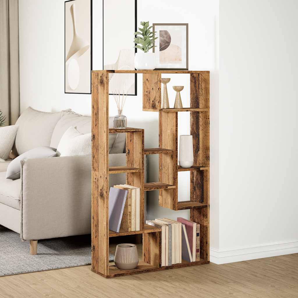 vidaXL Bücherregal Altholz-Optik 72x20x120,5 cm Holzwerkstoff