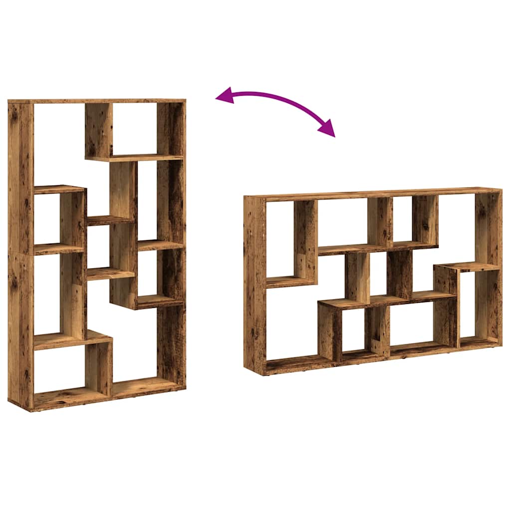 vidaXL Bücherregal Altholz-Optik 72x20x120,5 cm Holzwerkstoff