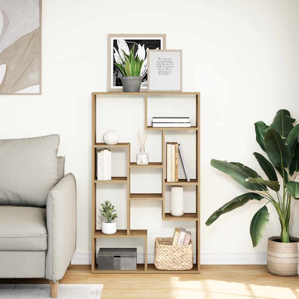 vidaXL Bücherregal Artisan-Eiche 72x20x120,5 cm Holzwerkstoff