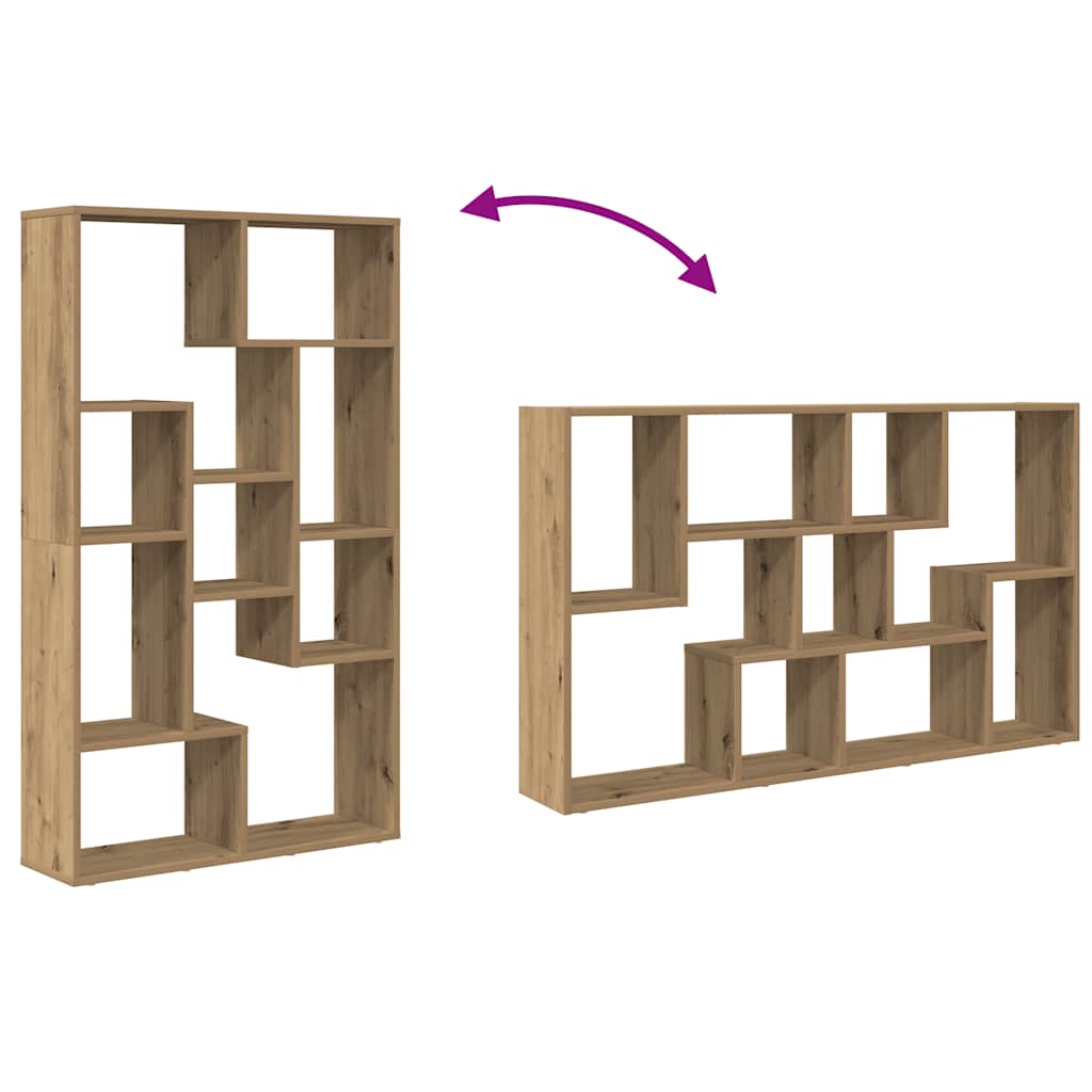 Bücherregal Artisan-Eiche 72x20x120,5 cm Holzwerkstoff