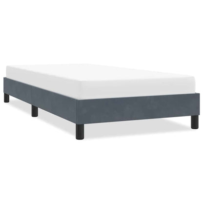 vidaXL Cadre de lit sans matelas Gris foncé 80x210 cm Velours