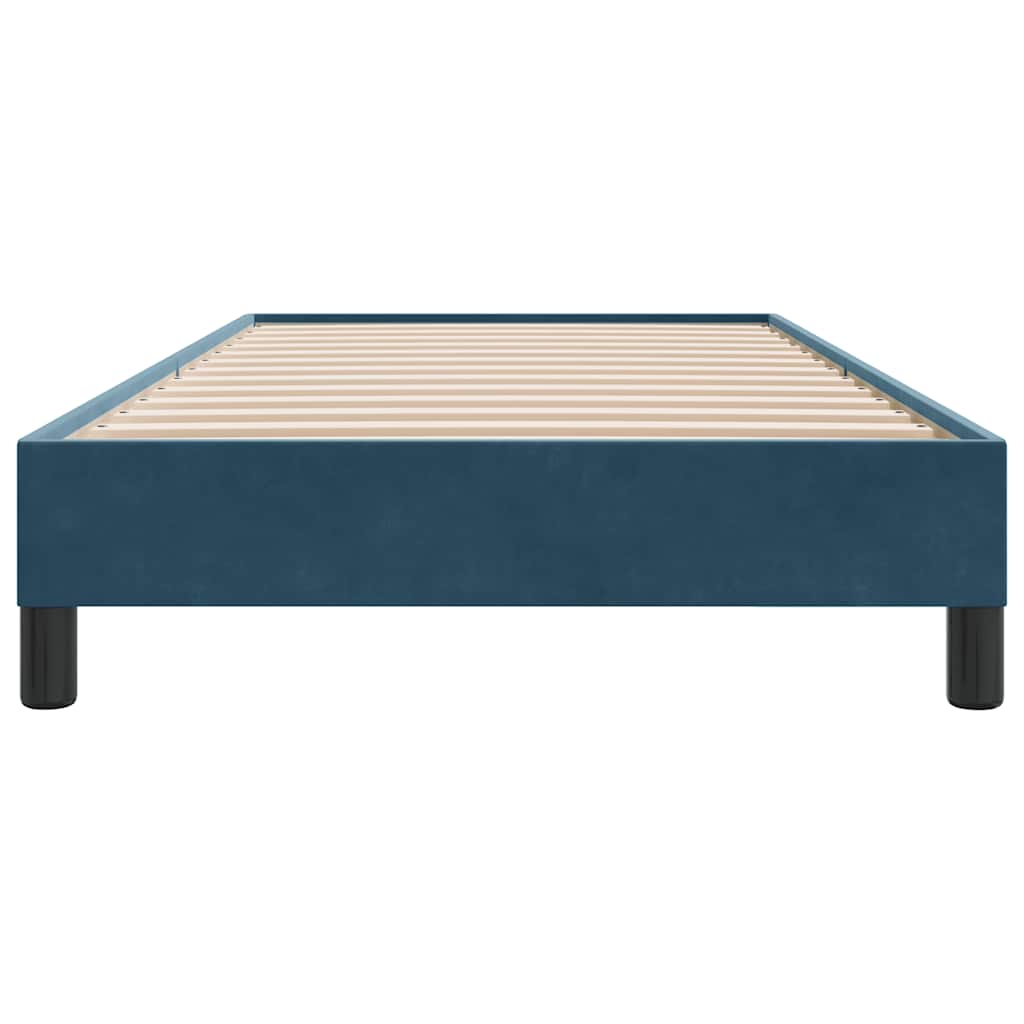 vidaXL Bettgestell ohne Matratze Dunkelblau 100x210 cm Samt