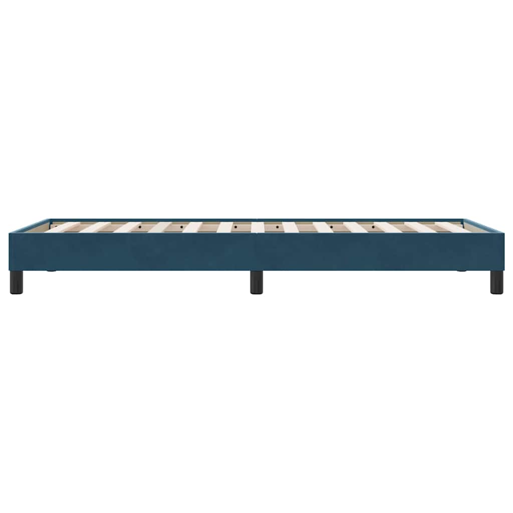 vidaXL Bettgestell ohne Matratze Dunkelblau 100x210 cm Samt