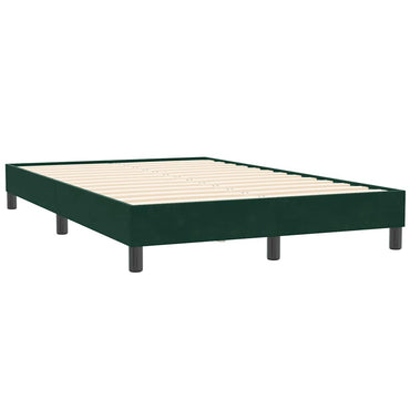 vidaXL Bettgestell ohne Matratze Dunkelgrün 120x210 cm Samt