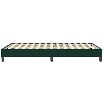 vidaXL Bettgestell ohne Matratze Dunkelgrün 120x210 cm Samt