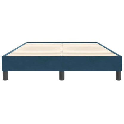 vidaXL Bettgestell ohne Matratze Dunkelblau 120x210 cm Samt