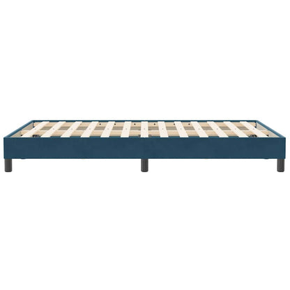vidaXL Bettgestell ohne Matratze Dunkelblau 120x210 cm Samt