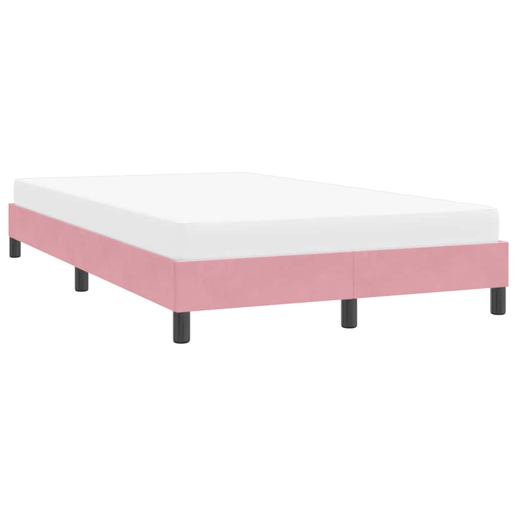 vidaXL Bettgestell ohne Matratze Rosa 120x210 cm Samt