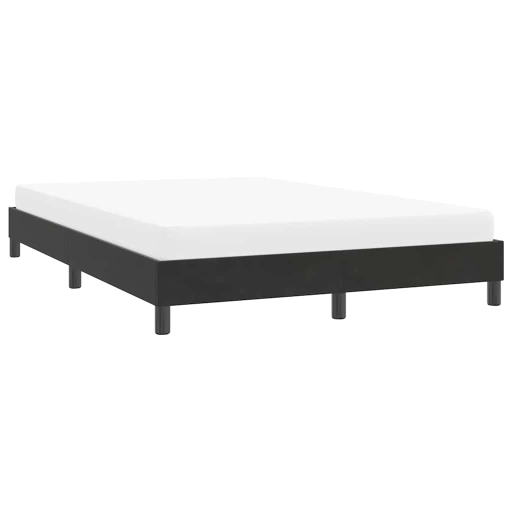 vidaXL Bettgestell ohne Matratze Schwarz 140x210 cm Samt