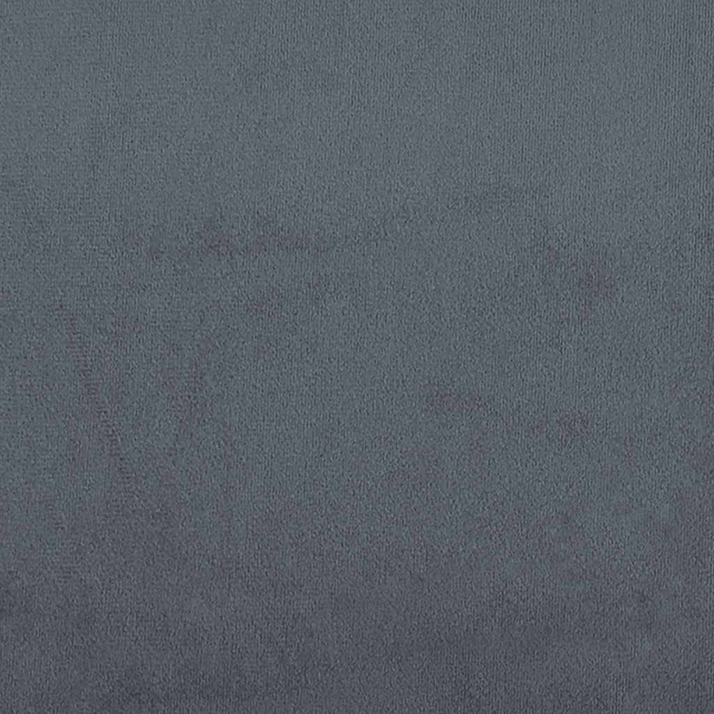vidaXL Cadre de lit sans matelas gris foncé 160x210 cm Velours