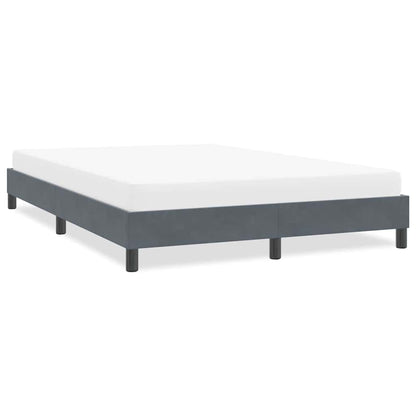 vidaXL Cadre de lit sans matelas gris foncé 160x210 cm Velours