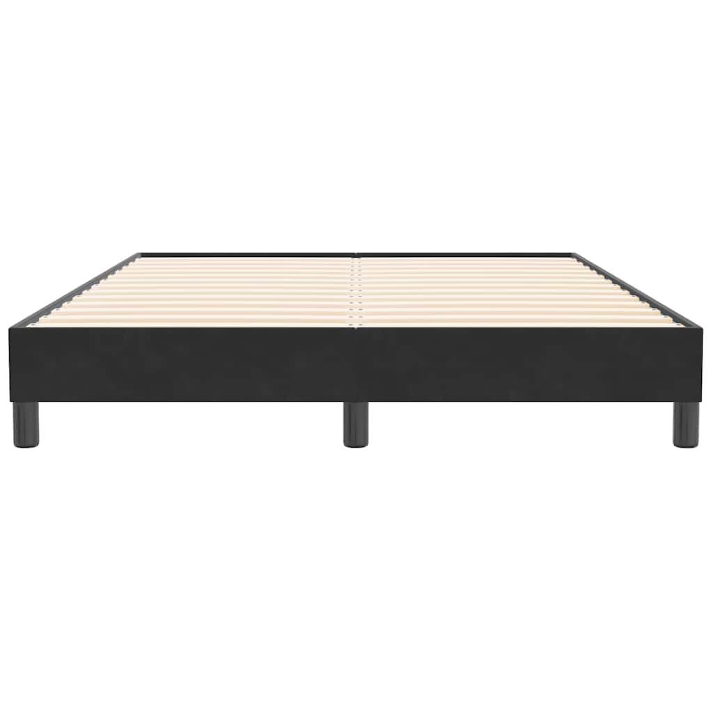 vidaXL Bettgestell ohne Matratze Schwarz 160x210 cm Samt