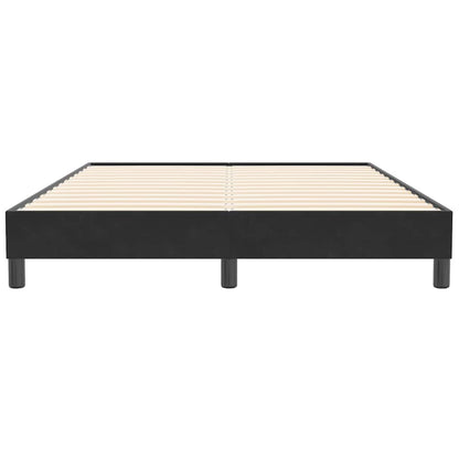 vidaXL Bettgestell ohne Matratze Schwarz 160x210 cm Samt