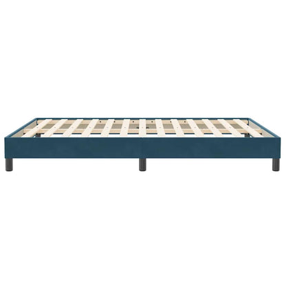vidaXL Bettgestell ohne Matratze Dunkelblau 160x210 cm Samt