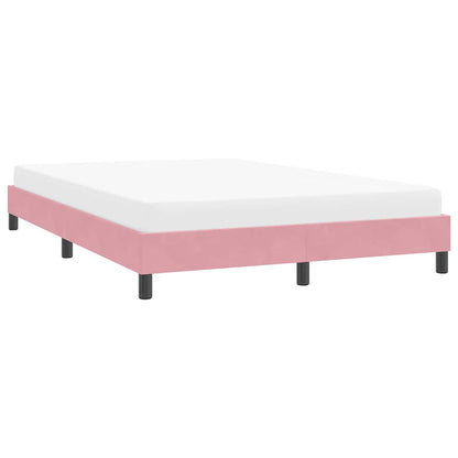 vidaXL Bettgestell ohne Matratze Rosa 160x210 cm Samt