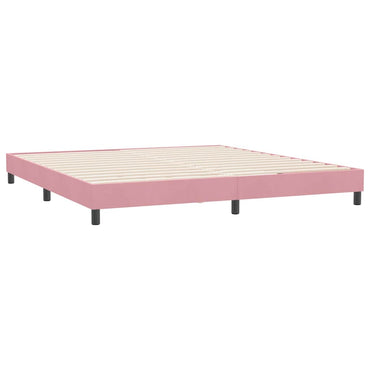 vidaXL Bettgestell ohne Matratze Rosa 180x210 cm Samt