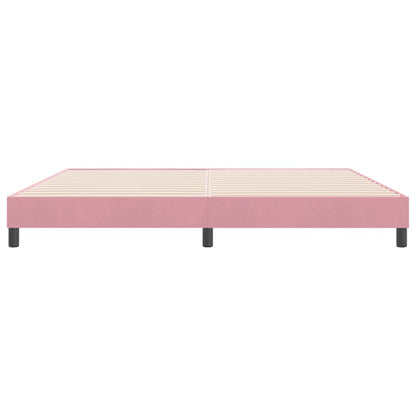 Bettgestell ohne Matratze Rosa 180x210 cm Samt