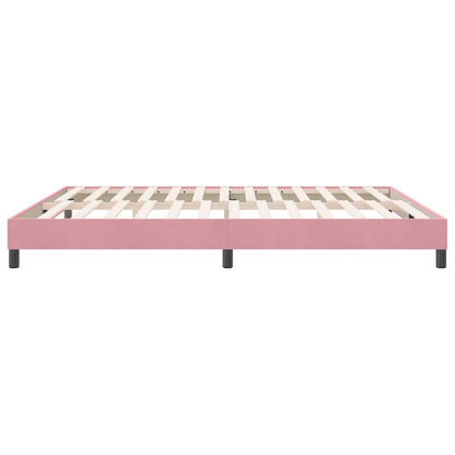 Bettgestell ohne Matratze Rosa 180x210 cm Samt