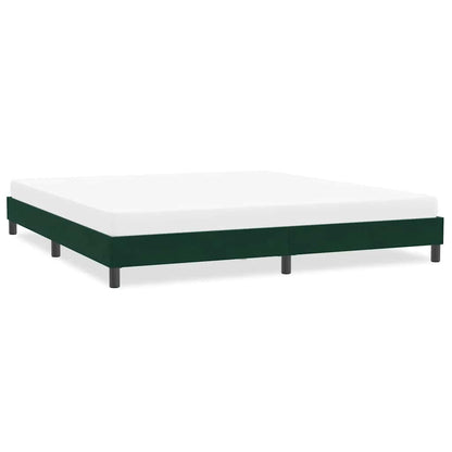 vidaXL Cadre de lit sans matelas vert foncé 200x210 cm Velours