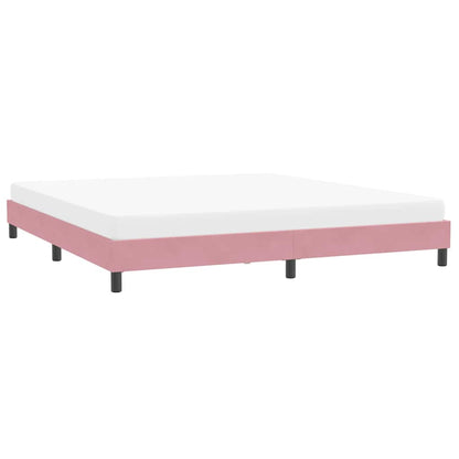 vidaXL Bettgestell ohne Matratze Rosa 200x210 cm Samt