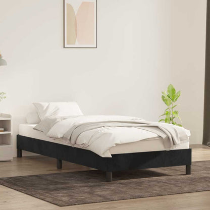 vidaXL Bettgestell ohne Matratze Schwarz 80x220 cm Samt