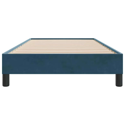 vidaXL Cadre de lit sans matelas Velours Bleu foncé 80x220 cm