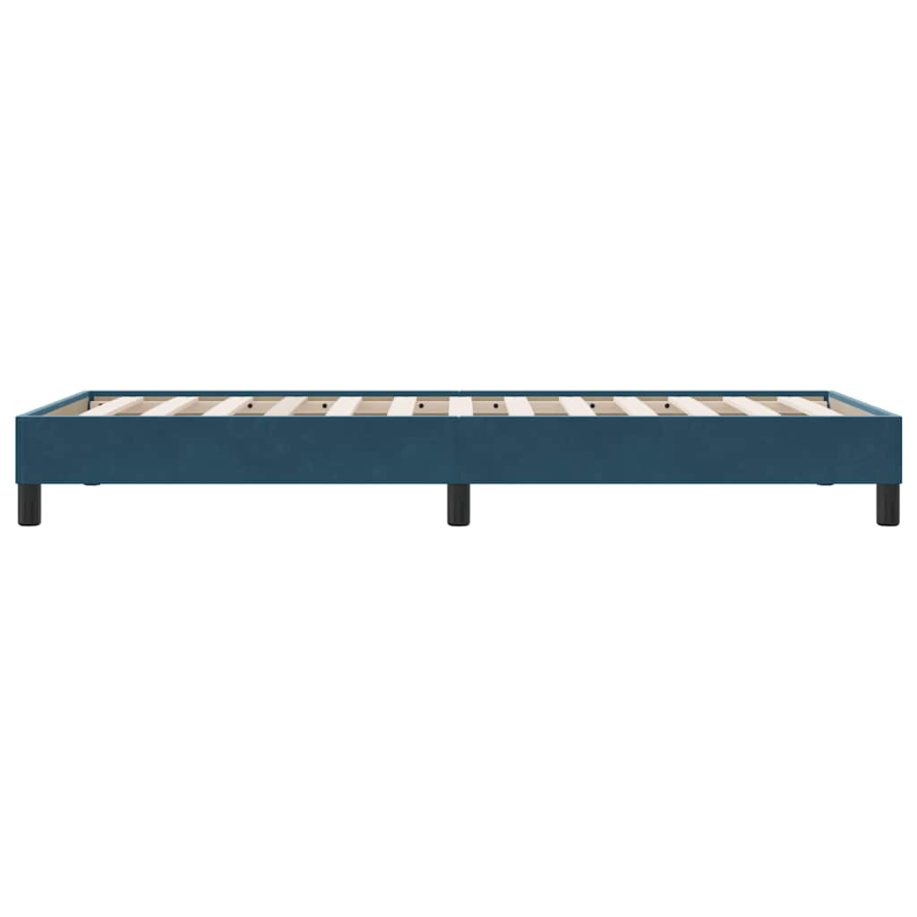vidaXL Cadre de lit sans matelas Velours Bleu foncé 80x220 cm