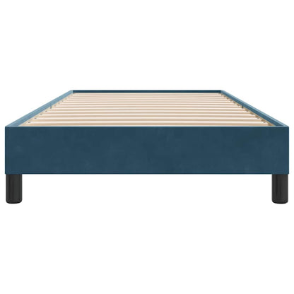 vidaXL Bettgestell ohne Matratze Dunkelblau 90x220 cm Samt